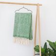 Carmel Green Plaid Throw thumbnail