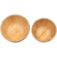 Chefalu Round Bowl - Set of 2 - Bamboo - Natural