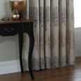 Clearance - Oakdale Tree Silver Motif Eyelet Curtains - 229cm x 137cm - FSS15990