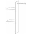 Orange Wardrobe Interior Division - 90cm Width - 2 Shelves & Hanging Rail