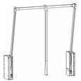 Orange Plus Compartment Clothes Lift - 100cm Width