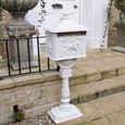 Post Box - White Aluminium