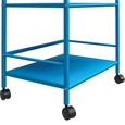 Novogratz Cache Rolling Cart - Blue - 7741810COMNUK