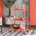 Novogratz Cache Rolling Cart - Orange - 7741813COMNUK