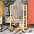 Novogratz Cache Rolling Cart - Yellow - 7741814COMNUK