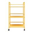 Novogratz Cache Rolling Cart - Yellow - 7741814COMNUK