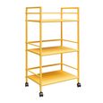 Novogratz Cache Rolling Cart - Yellow - 7741814COMNUK