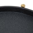 Cardoba Bar Trolley - Round - Black Faux Shagreen