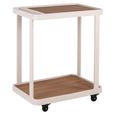 Spritz Outdoor Trolley - Beige - Metal and Wood