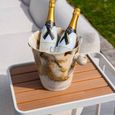 Spritz Outdoor Trolley - Beige - Metal and Wood
