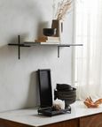 Tano Wall Shelf - Black - Wood