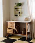 Kikori Wall Shelf - Yellow - Metal Wire