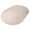 Millav Carpet - Oval - Beige - Fabric - 220cm x 320cm