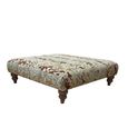 Horatio Fabric Square Footstool - Colours Available thumbnail 2