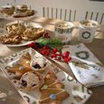 Set of 6 Christmas Spirit Ceramic Mugs White Decor thumbnail 2