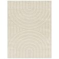 Rodos Rug - Modern Shaggy - RDO2328 - Beige - Sizes Available