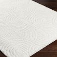 Nomadic Rug - Shaggy Modern Plush Pile - NMC2316 - Ivory - Sizes Available