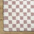 Urban Rug - Modern Shaggy - USG2347 - Cream Checkered - Sizes Available