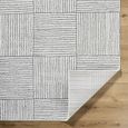 Architect Galey Alix Rug - Modern Scandi High Pile - GAAR2300 - Ivory & Black - Sizes Available