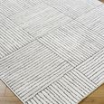 Architect Galey Alix Rug - Modern Scandi High Pile - GAAR2300 - Ivory & Black - Sizes Available