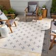 Tuareg Rug - TRG2358 - Ivory & Blue - Sizes Available