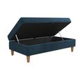 Hartford Ottoman Bench - Storage - Blue Chenille Fabric - 2196669UK