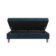 Hartford Ottoman Bench - Storage - Blue Chenille Fabric - 2196669UK
