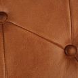 Buffalo Folding Stool - Brown - Leather with Iron