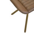 Buffalo Footstool - Swivel - Grey - Leather