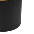 Cardoba Stool - Round - Black Faux Shagreen
