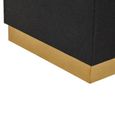 Cardoba Stool - Square - Black Faux Shagreen