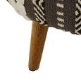 Cefena Footstool - Grey Fabric - Round