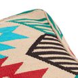 Cefena Pouffe - Square - Cream Fabric