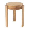 Pune Stool - Set of 2 - Round - Natural - Mango Wood