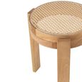 Pune Stool - Set of 2 - Round - Natural - Mango Wood