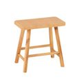 Stool - Set of 2 - Natural - Cane and Fir Wood