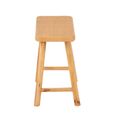 Stool - Set of 2 - Natural - Cane and Fir Wood