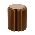 Stool - Set of 2 - Round - Brown - Foldable Paper