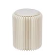 Stool - Set of 2 - Round - Off White - Foldable Paper