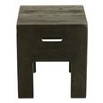 Will Stool - Set of 2 - Square - Black - Pine Wood