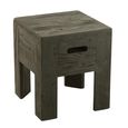 Will Stool - Set of 2 - Square - Black - Pine Wood