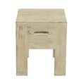 Will Stool - Set of 2 - Square - White - Pine Wood