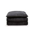 Solaya Footstool - Square - Black Fabric