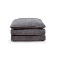 Solaya Footstool - Square - Grey Fabric