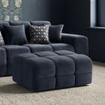 Jacob Footstool - Black Fabric