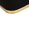 Hartford Pouffe - Black Velvet Fabric