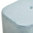 Hartford Pouffe - Blue Velvet Fabric