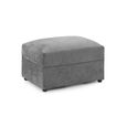 Maxwell Footstool - Grey Fabric