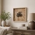 Wall Clock - Square - Small - Light Beige - Wood