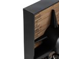 Airplane Wall Clock - Black - Metal